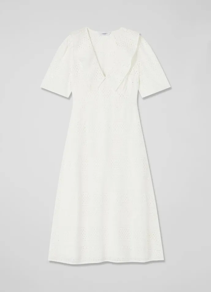 Women Ella White Broderie Anglaise Dress White LKBennett Dresses Women Ella White Broderie Anglaise Dress White LKBennett Dresses