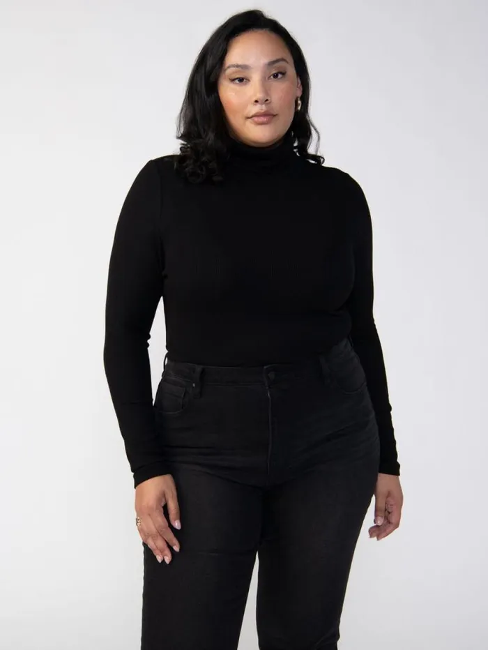 Women Essential Turtleneck Top Black Inclusive Collection Sanctuary Clothing Tees and Tops Women Essential Turtleneck Top Black Inclusive Collection Sanctuary Clothing Tees and Tops