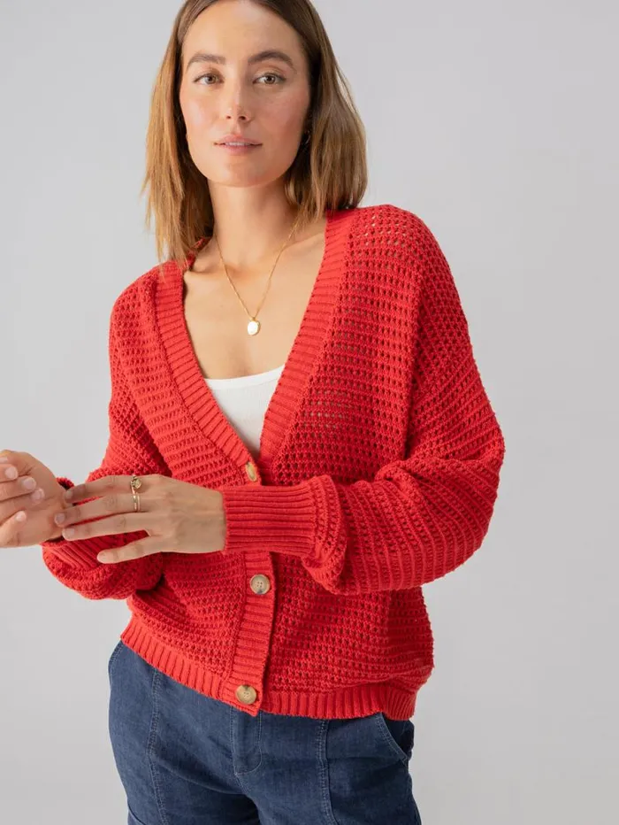 Women Falling For Fall Cardi Cherry Red Sanctuary Clothing Sweaters and Cardis Women Falling For Fall Cardi Cherry Red Sanctuary Clothing Sweaters and Cardis