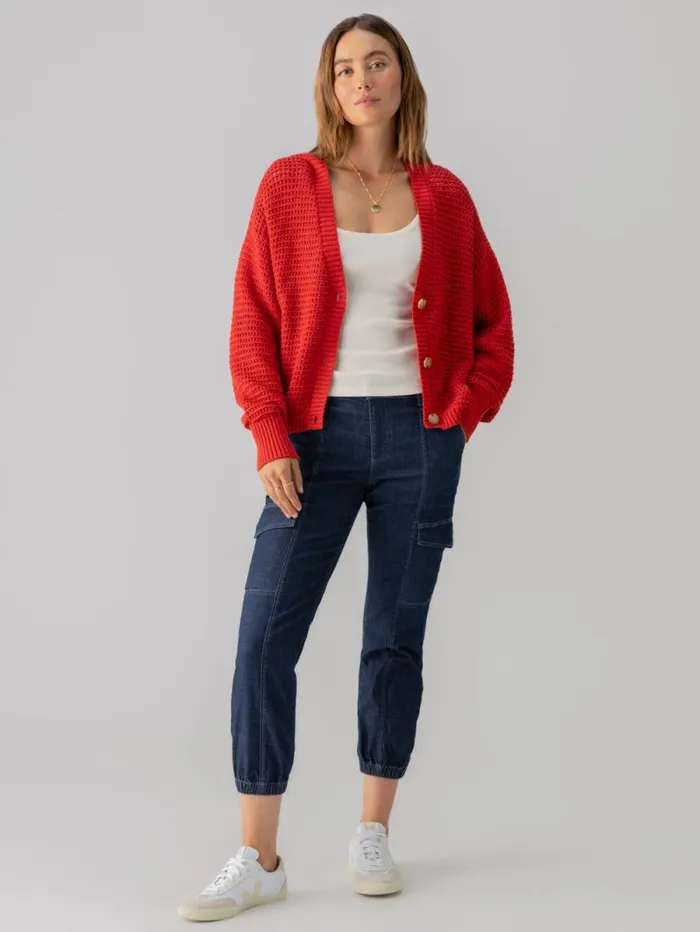 Women Falling For Fall Cardi Cherry Red Sanctuary Clothing Sweaters and Cardis Women Falling For Fall Cardi Cherry Red Sanctuary Clothing Sweaters and Cardis