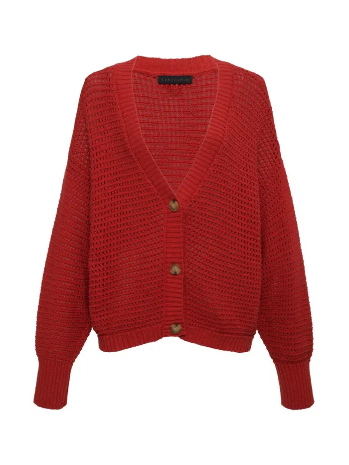 Women Falling For Fall Cardi Cherry Red Sanctuary Clothing Sweaters and Cardis Women Falling For Fall Cardi Cherry Red Sanctuary Clothing Sweaters and Cardis