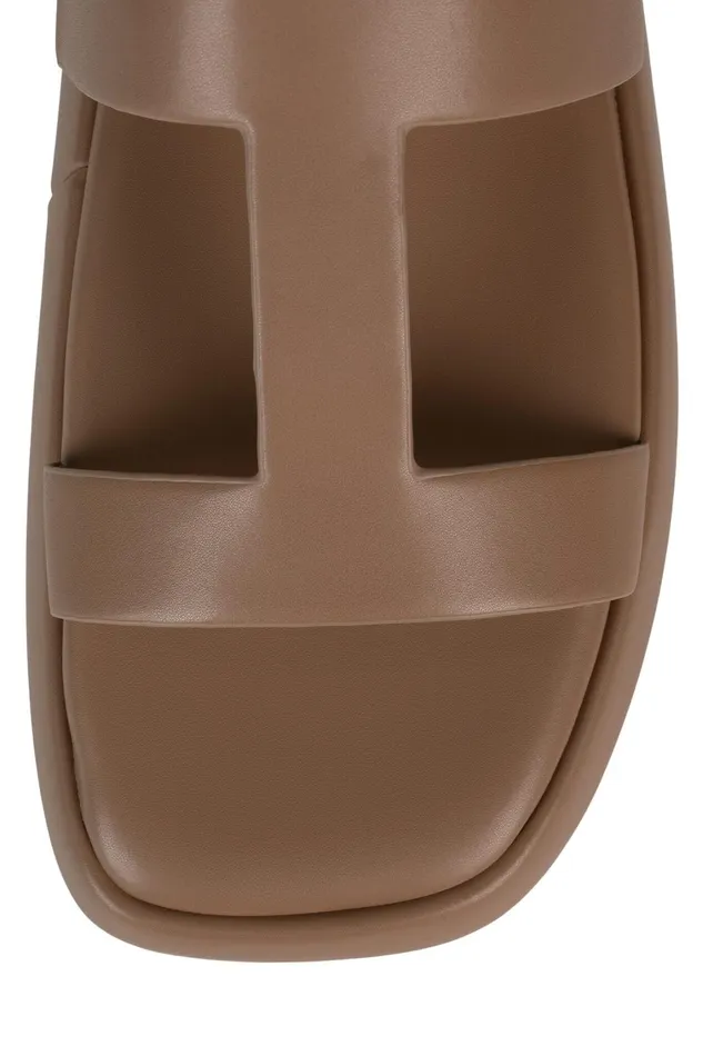 Women Flat Jeffrey Campbell BOLO Dark Natural