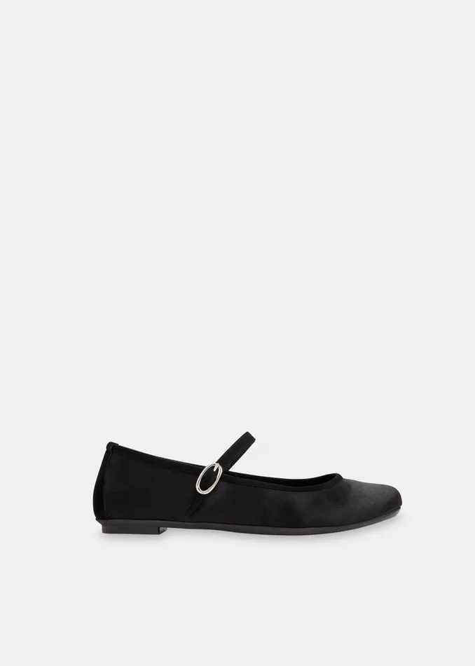 Women Flat Shoes Whistles Black Hai Honoree Shoe