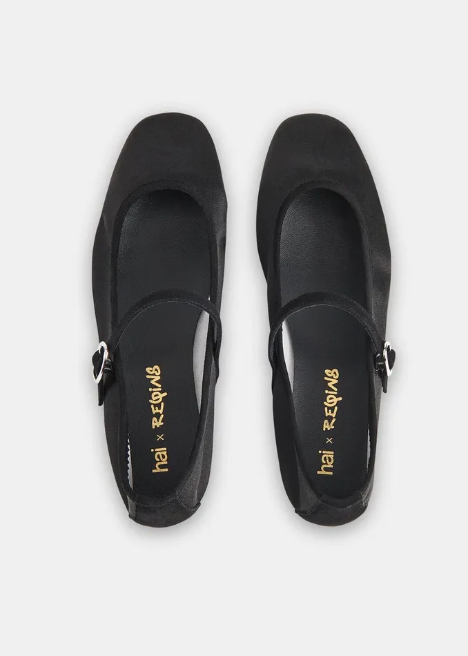 Women Flat Shoes Whistles Black Hai Honoree Shoe