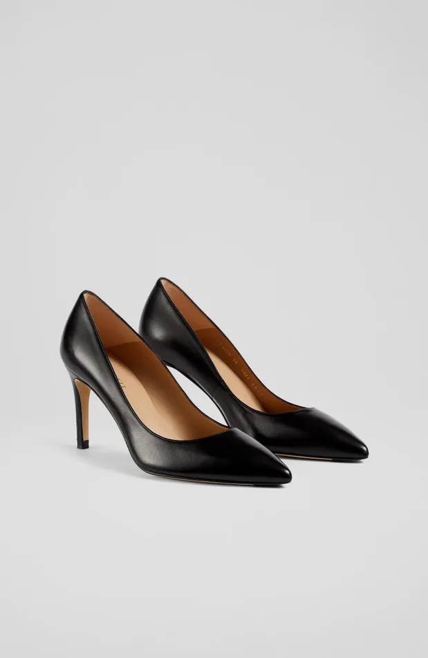 Women Floret Black Nappa Leather Pointed Toe Courts Black LKBennett Court Shoes Women Floret Black Nappa Leather Pointed Toe Courts Black LKBennett Court Shoes