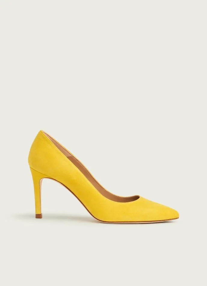 Women Floret Sherbet Yellow Suede Pointed Toe Courts Yellow LKBennett Court Shoes Women Floret Sherbet Yellow Suede Pointed Toe Courts Yellow LKBennett Court Shoes