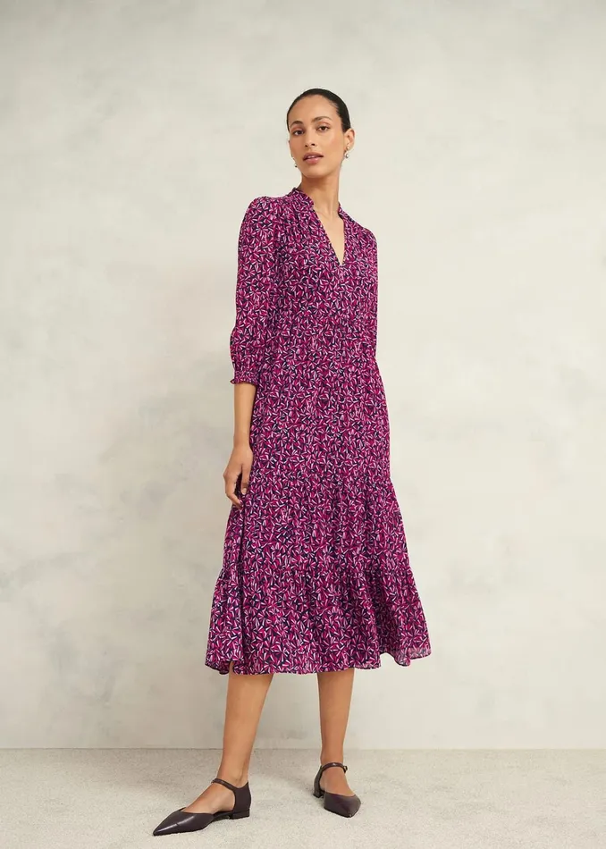 Women Freda Dress Navy Multi Hobbs Dresses and Jumpsuits