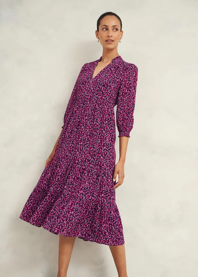 Women Freda Dress Navy Multi Hobbs Dresses and Jumpsuits