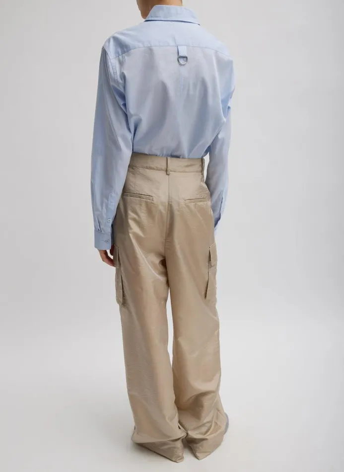 Women Fundamentals Tibi Charlie Men039s Slim Shirt Blue