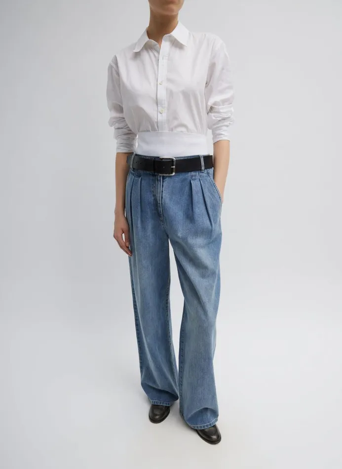 Women Fundamentals Tibi Charlie Men039s Slim Shirt White