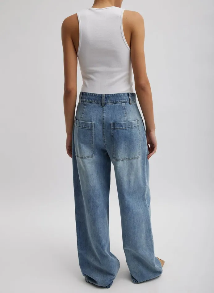 Women Fundamentals Tibi Classic Wash Stella Jean Classic Blue