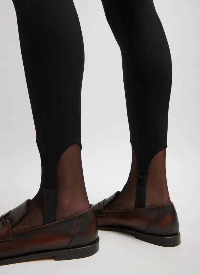 Women Fundamentals Tibi Compact Ultra Stretch Knit Stirrup Legging Black