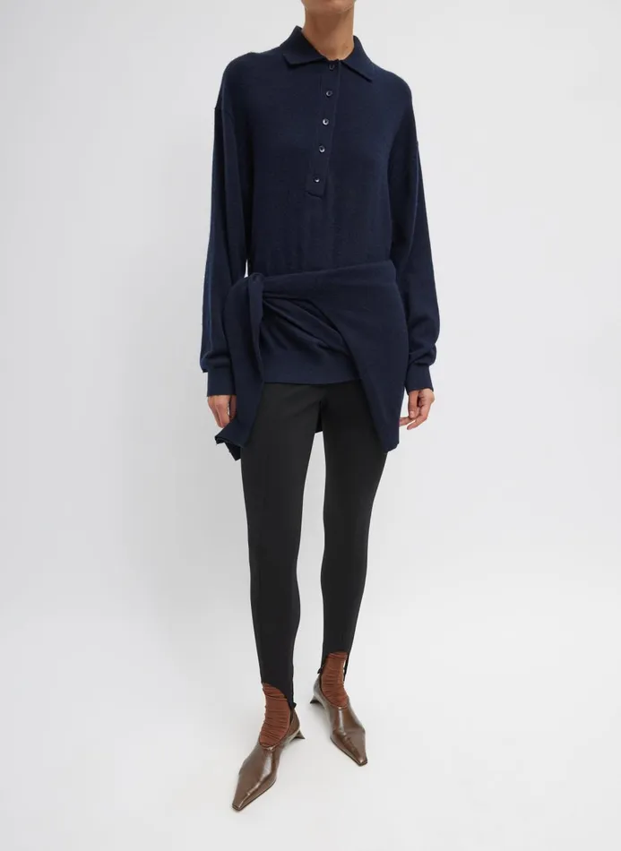 Women Fundamentals Tibi Compact Ultra Stretch Knit Stirrup Legging Black