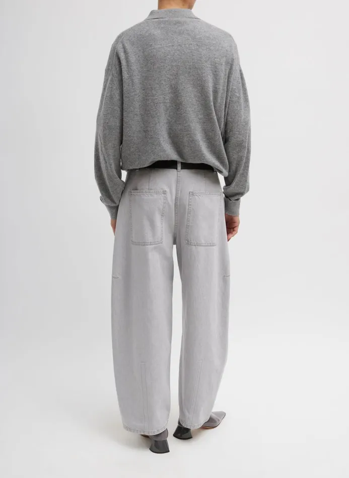 Women Fundamentals Tibi Grey Denim Sid Jean Grey