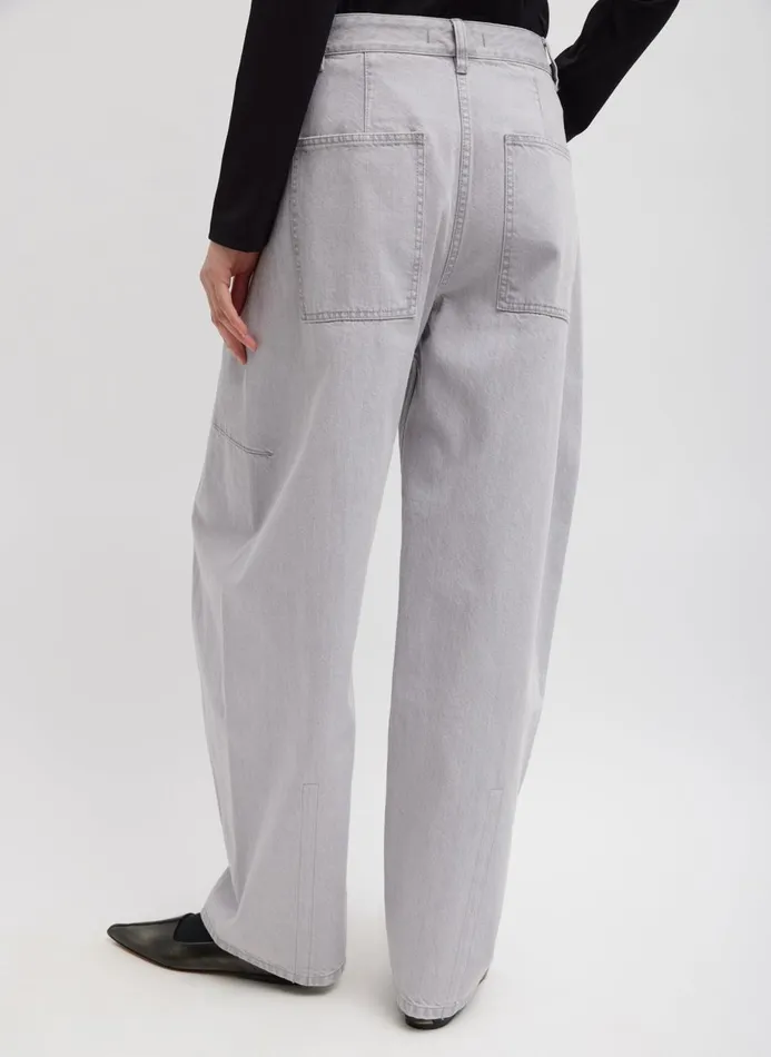 Women Fundamentals Tibi Grey Denim Sid Jean Grey