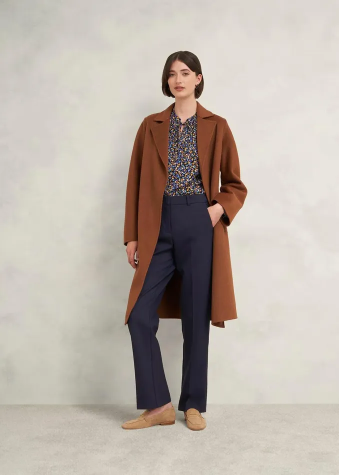 Women Gerrie Straight Trousers Navy Hobbs Trousers