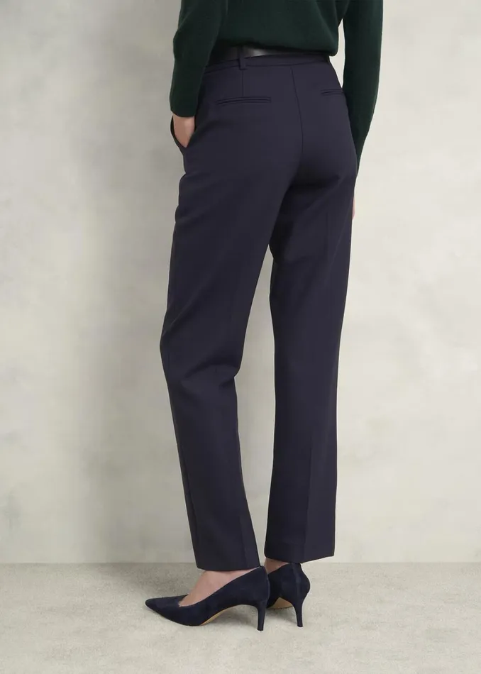 Women Gerrie Straight Trousers Navy Hobbs Trousers