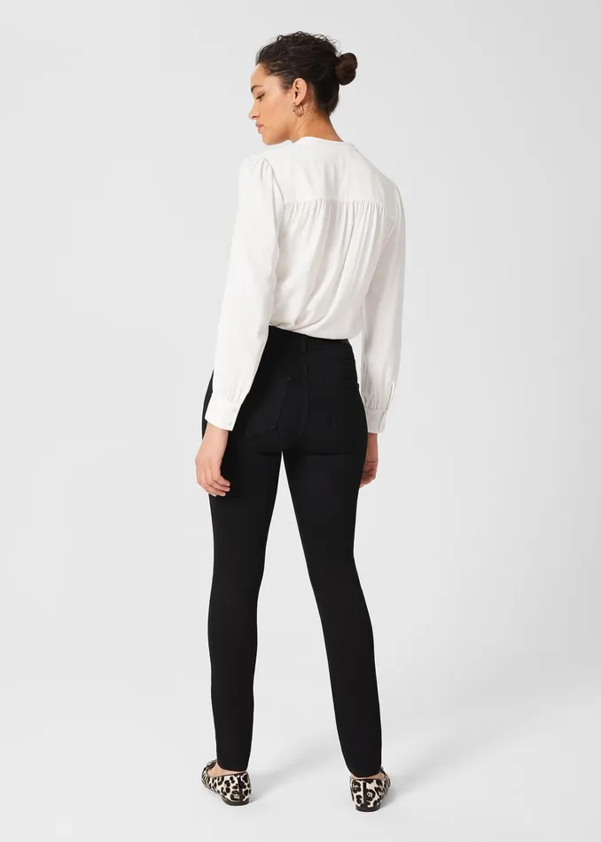 Women Gia Sculpting Jeans With Stretch Black Hobbs Trousers