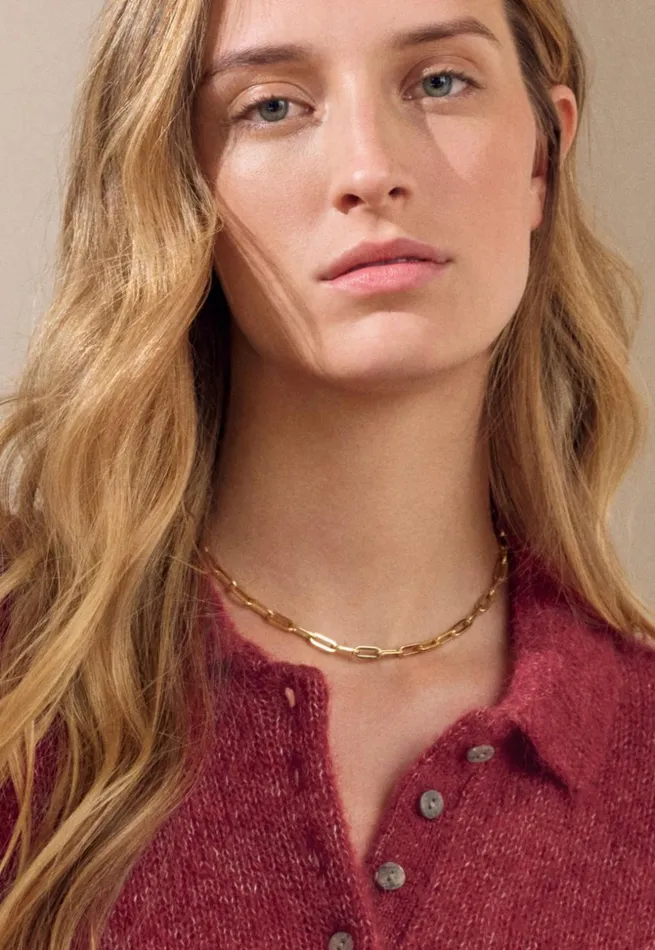 Women Goldlink Necklace Gold Poetry Fashion Jewellery