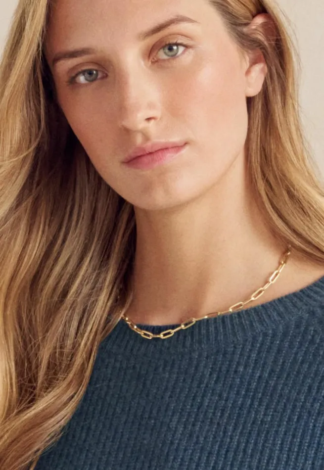 Women Goldlink Necklace Gold Poetry Fashion Jewellery