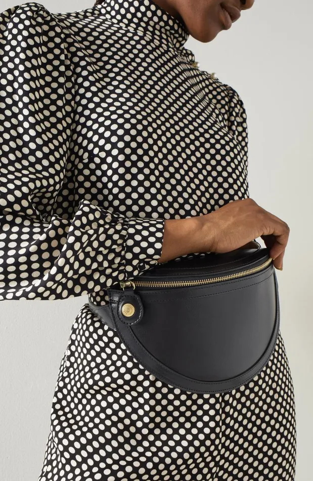 Women Greta Black Leather CrossBody Bag LKBennett CrossBody Bags