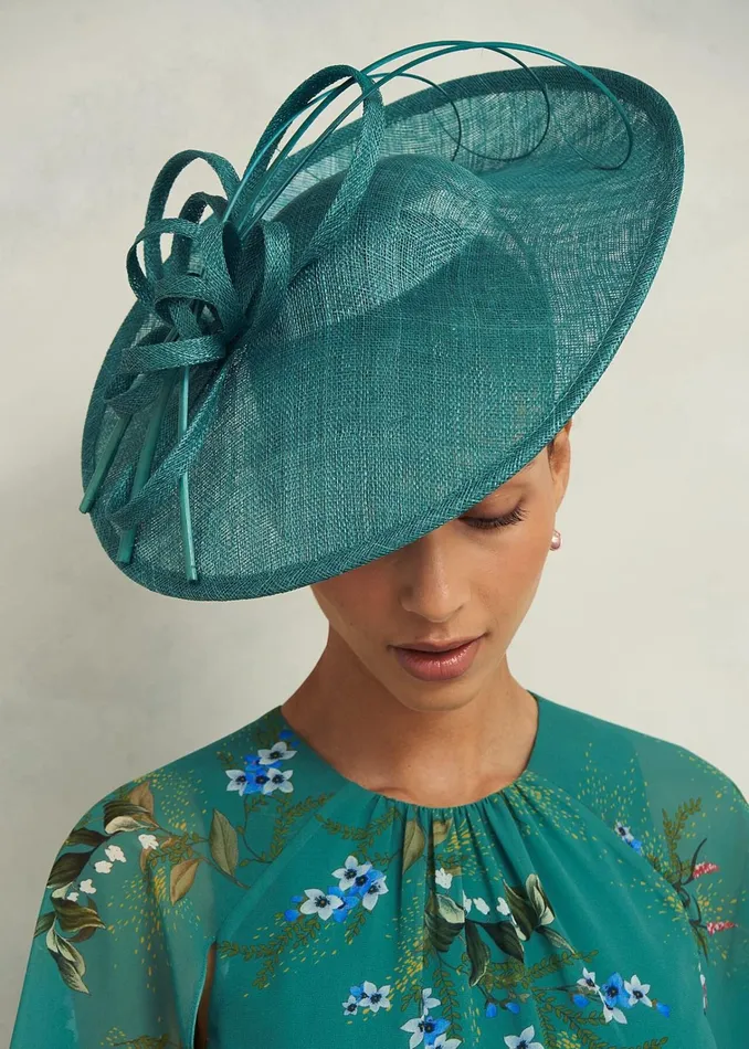 Women Harriet Fascinator Porcelain Green Hobbs Hats