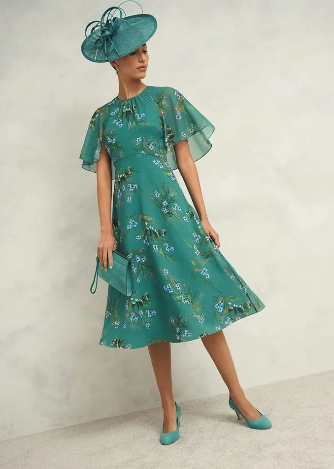 Women Harriet Fascinator Porcelain Green Hobbs Hats