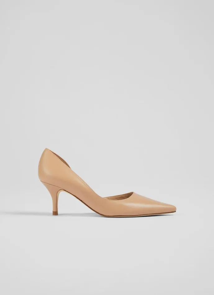 Women Hazel Beige Leather D039Orsay Courts Beige LKBennett Court Shoes