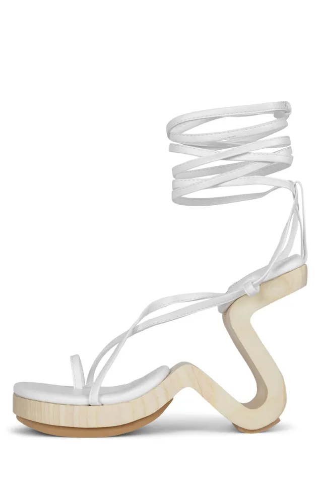 Women Heel Jeffrey Campbell ALLTHAT White