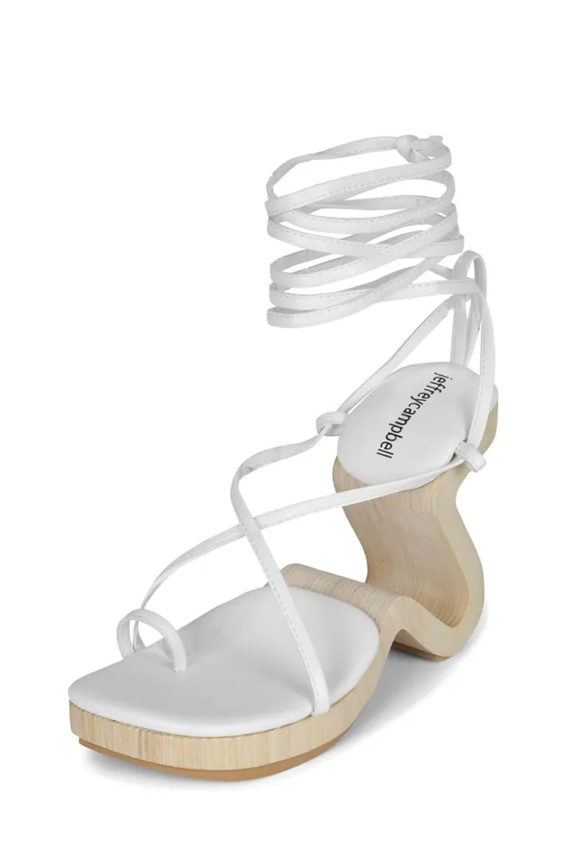 Women Heel Jeffrey Campbell ALLTHAT White