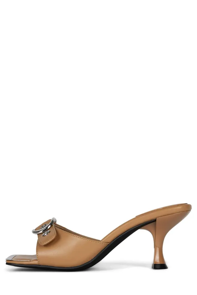 Women Heel Jeffrey Campbell FASTENUP Red Silver