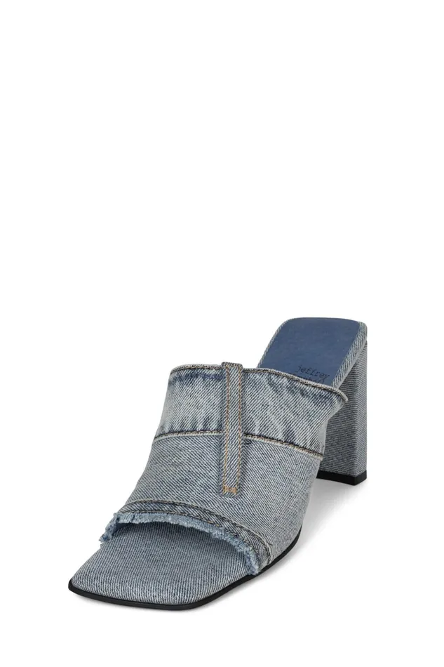 Women Heel Jeffrey Campbell TROUSER Light Blue Denim