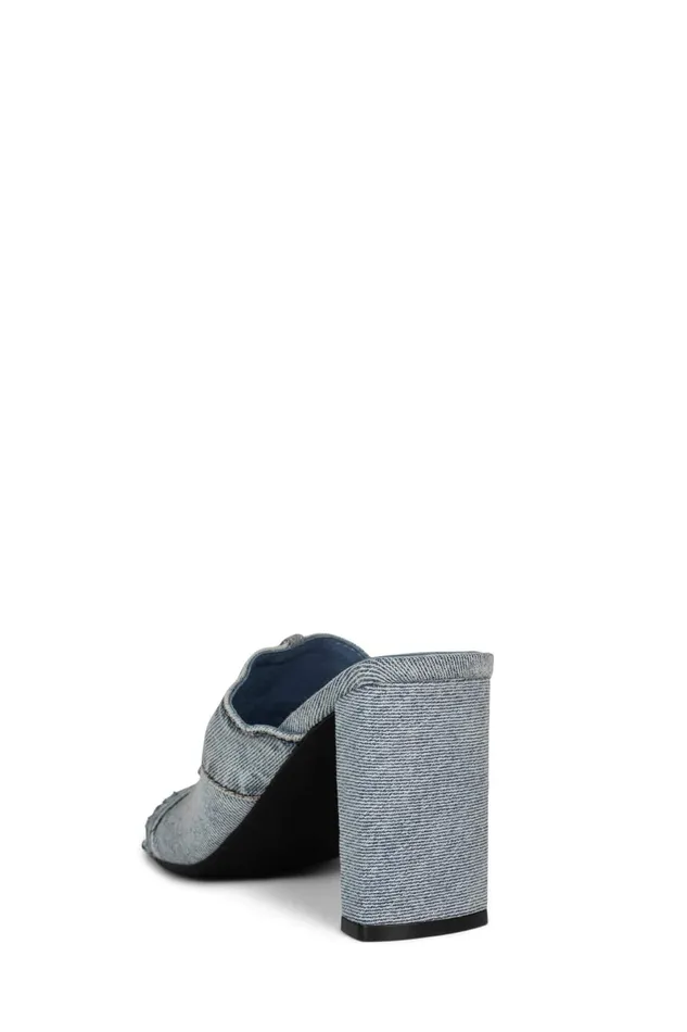 Women Heel Jeffrey Campbell TROUSER Light Blue Denim