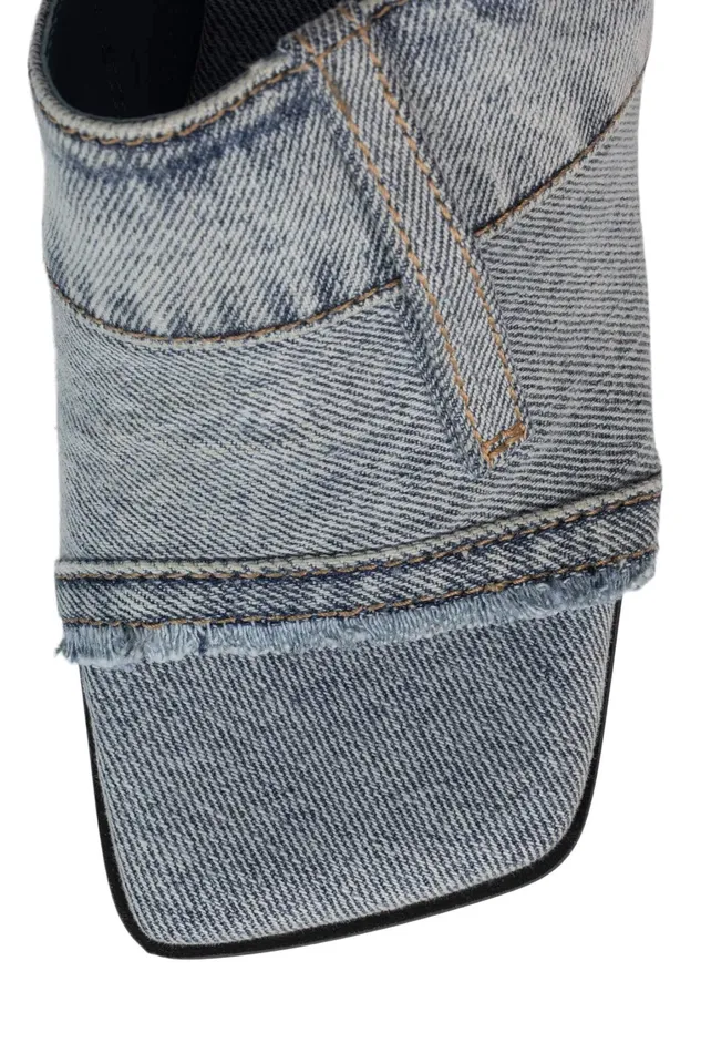 Women Heel Jeffrey Campbell TROUSER Light Blue Denim