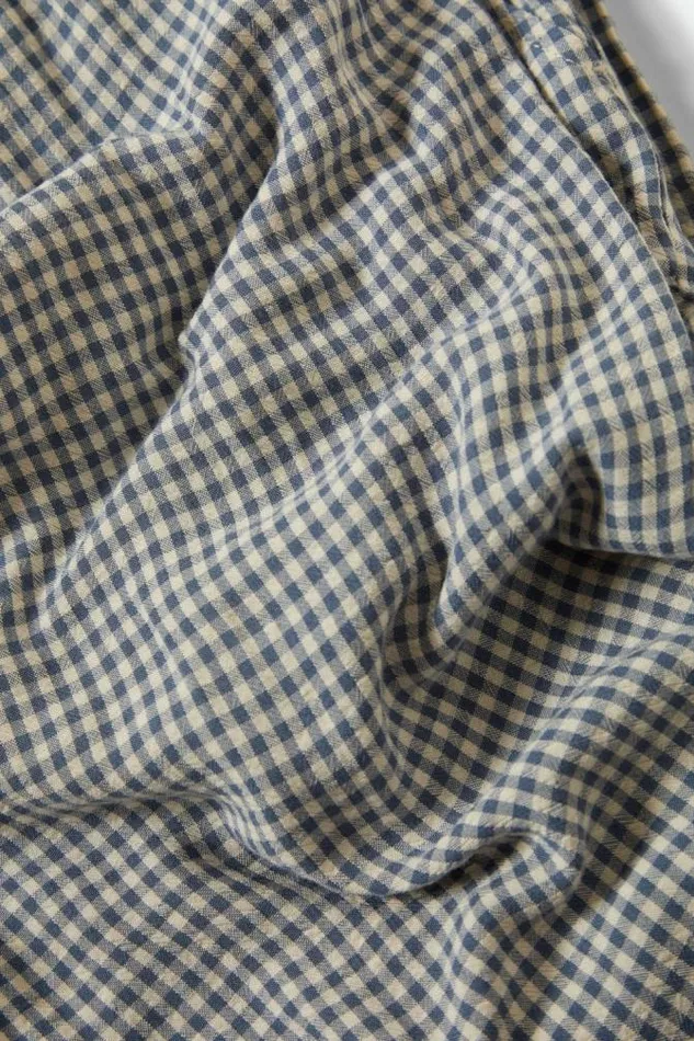 Women Hudson Lounge Pant Azure Blue Gingham Brixton Pants