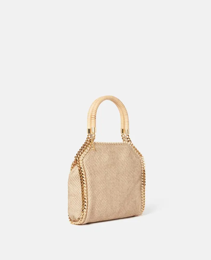 Women Iconic Falabella Stella McCartney Falabella Mini Tote Bag Natural Beige