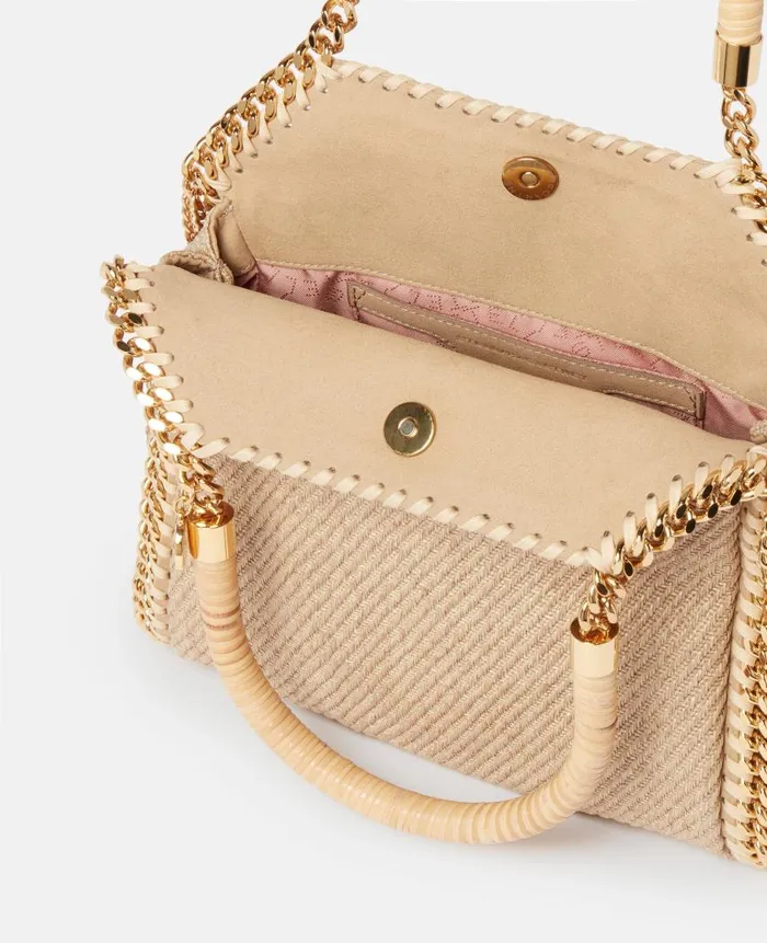 Women Iconic Falabella Stella McCartney Falabella Mini Tote Bag Natural Beige
