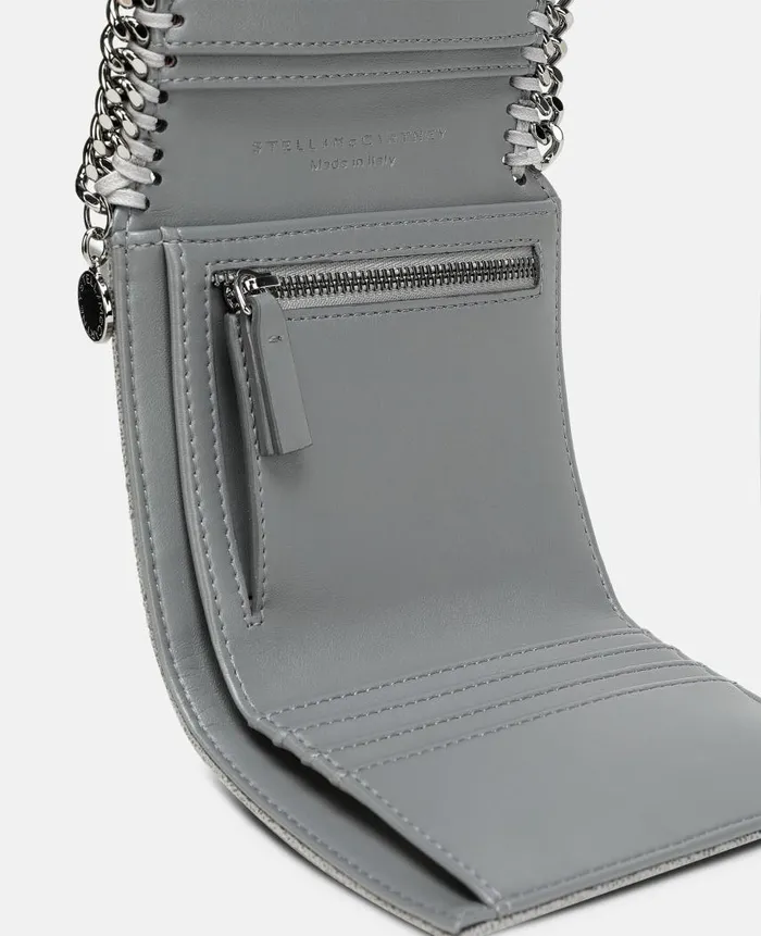 Women Iconic Falabella Stella McCartney Falabella Small Flap Wallet Grey