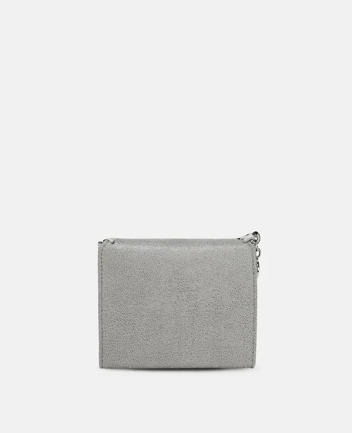 Women Iconic Falabella Stella McCartney Falabella Small Flap Wallet Grey