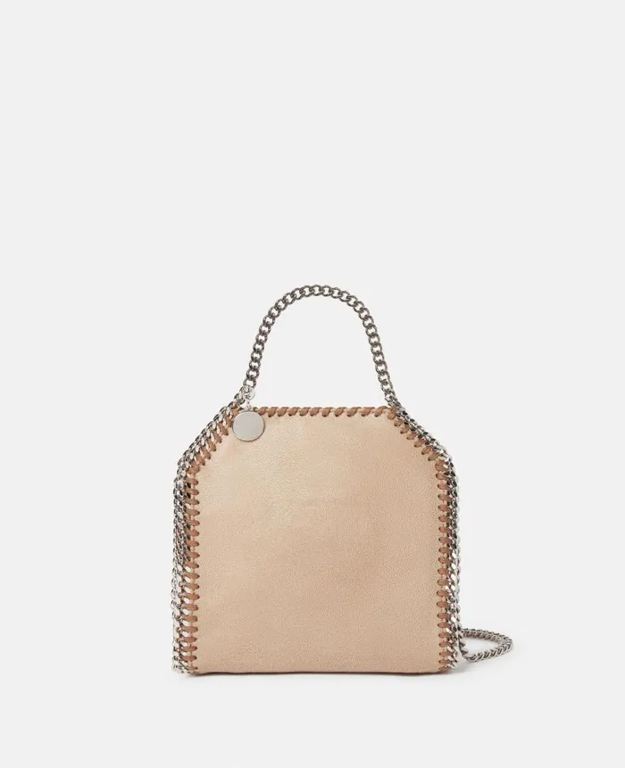 Women Iconic Falabella Stella McCartney Falabella Tiny Tote Bag Toffee Brown