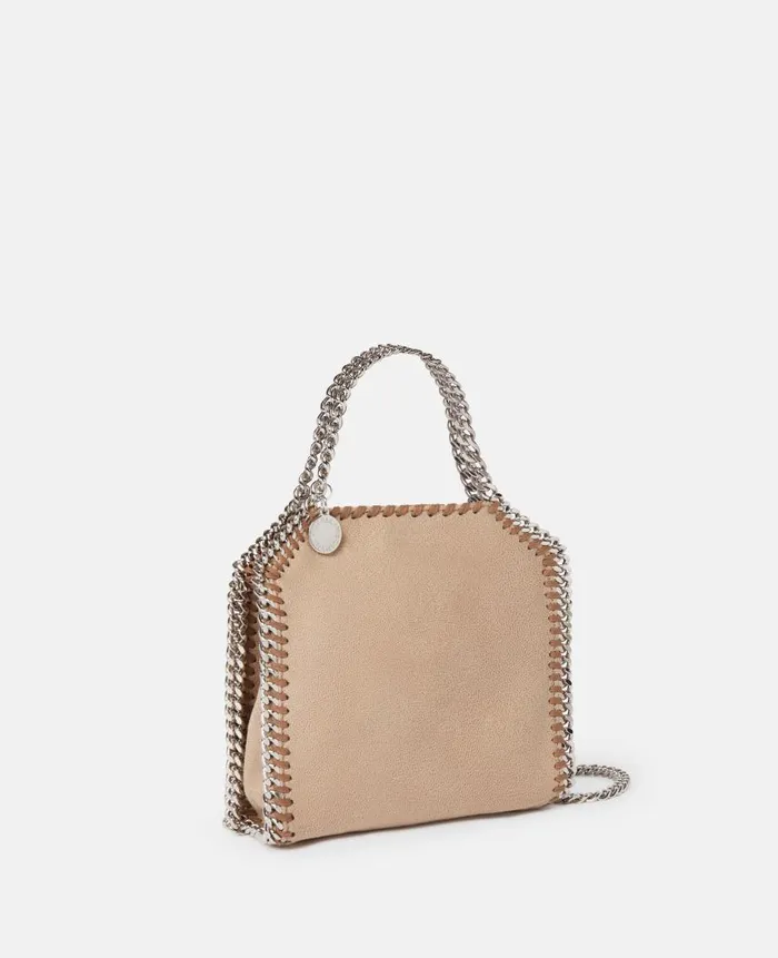 Women Iconic Falabella Stella McCartney Falabella Tiny Tote Bag Toffee Brown