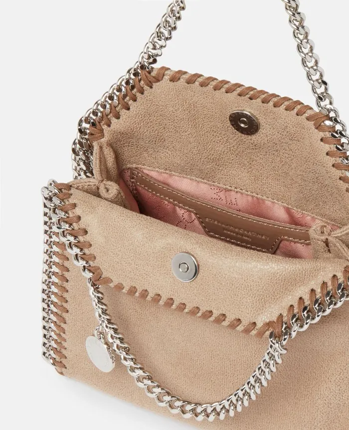 Women Iconic Falabella Stella McCartney Falabella Tiny Tote Bag Toffee Brown