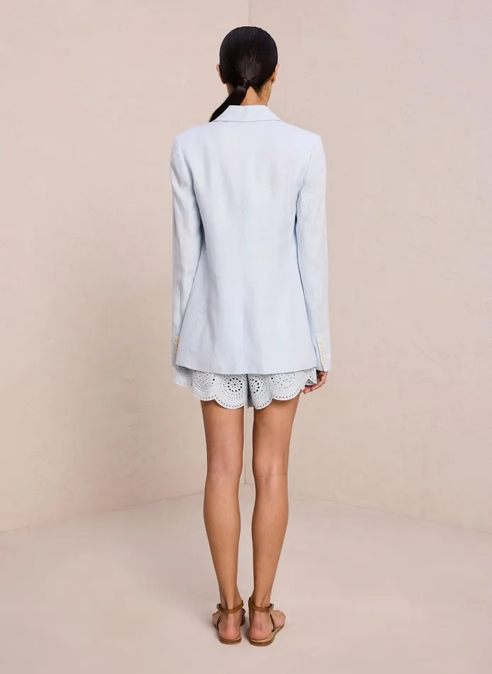 Women Jackets and Coats ALC Arlo Linen Jacket Ice Water