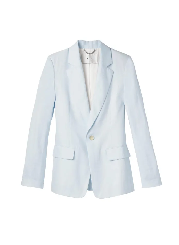 Women Jackets and Coats ALC Arlo Linen Jacket Ice Water