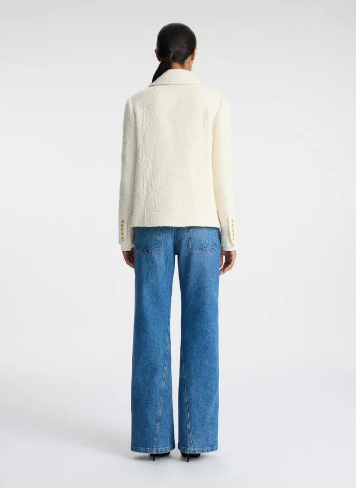 Women Jackets and Coats ALC Kensington Tweed Jacket Cream