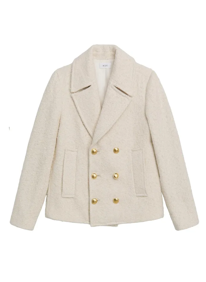 Women Jackets and Coats ALC Kensington Tweed Jacket Cream