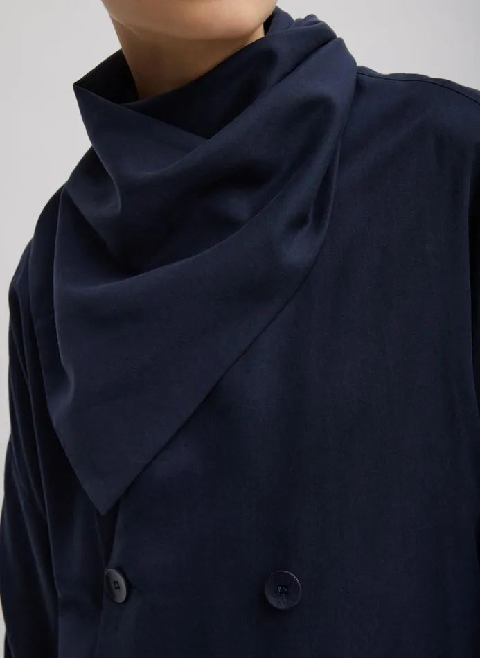 Women Jackets and Outerwear Tibi Lancaster Trench Navy