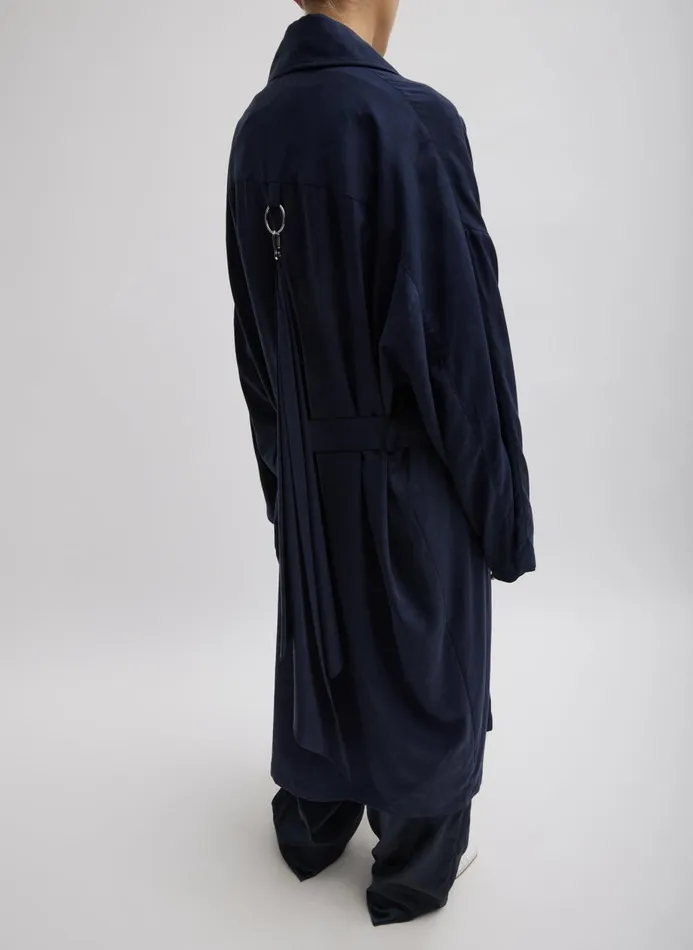 Women Jackets and Outerwear Tibi Lancaster Trench Navy