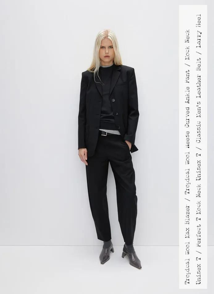 Women Jackets and Outerwear Tibi Tropical Wool Max Blazer Black