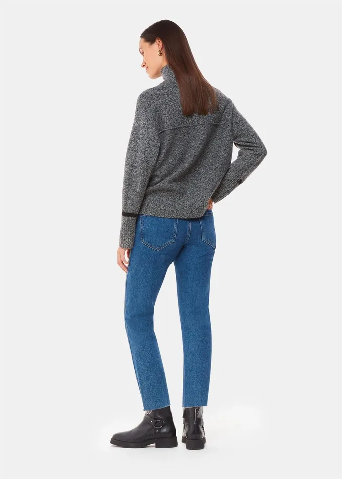 Women Jeans Whistles Denim Authentic Slim Frayed Jean